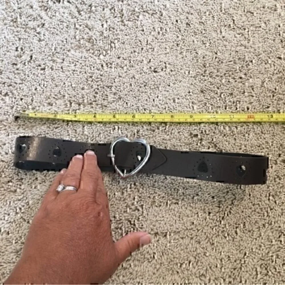Girls size medium cutout heart belt